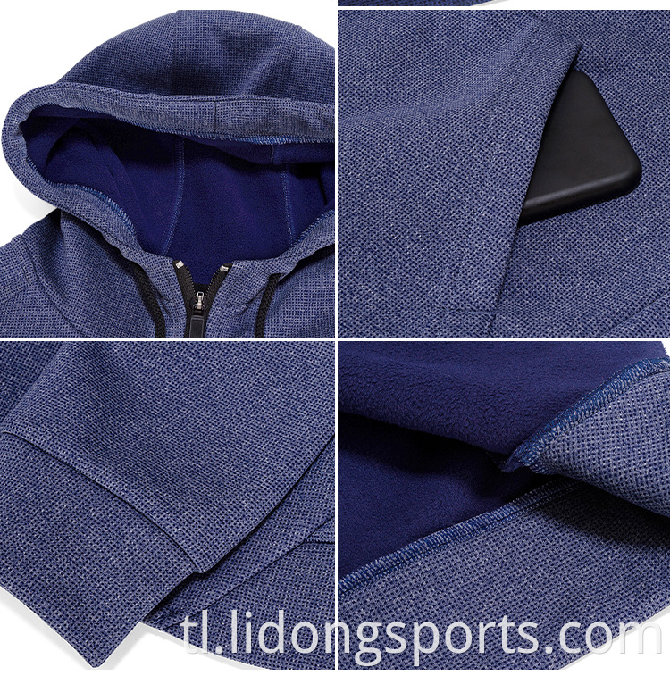 Panlabas na magandang disenyo ng disenyo na naka -istilong/huling disenyo ng may sapat na gulang na unisex plain hoodie hooded jacket men's zip up hoodie